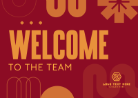 Corporate Welcome Greeting Postcard