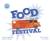 Food Truck  Festival Facebook Post Design