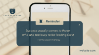 Business Quote Phone Reminder Animation