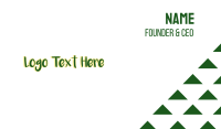 Green Tropical Wordmark Business Card Design
