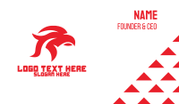 Red Falcon Business Card example 2