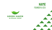 Green & Organic Business Card Image Preview