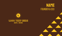 Retro Sunburst Letter Business Card