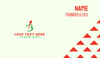 Arrow Cursive B Business Card