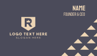 Royal Letter R  Business Card Design