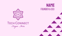 Indian Flower Mandala Business Card