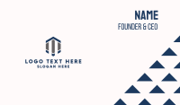 Corporate Hexagon Company Business Card