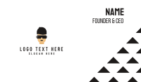 Black Hair VR Player Business Card