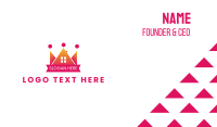 Pink Crown Business Card example 3