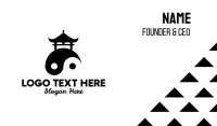 Yin Yang Peace Pagoda Business Card