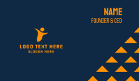 Man Silhouette Business Card