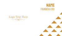 Elegant Gold Wordmark Business Card