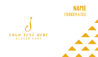 Golden Star J Business Card