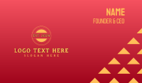 Asian Restaurant Lettermark Business Card