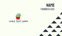 Modern Shopping Bag Business Card
