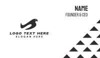 Black & White Bird Business Card