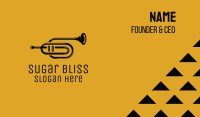 Vintage Trumpet Jazz Music Business Card Image Preview