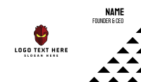 Red Helmet Business Card example 1