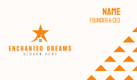 Orange Star House Business Card Image Preview