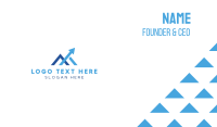 Blue M Arrow Business Card