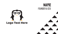 Nerd Penguin Business Card Design