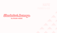 Pink Candy Business Card