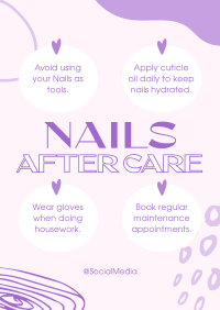 Nails Aftercare Tips Poster