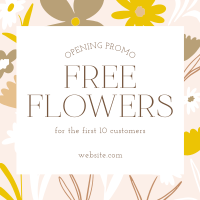 Free Flowers For You! Instagram Post