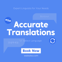 Modern Translation Service Instagram Post Design