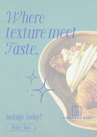 Taste Meets Texture Poster