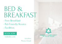 Bed and Breakfast Services Postcard