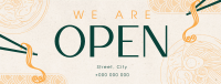 Oriental Cuisine Now Open Facebook Cover