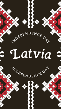 Traditional Latvia Independence Facebook Story