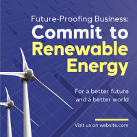 Commit to Renewable Energy Instagram Post