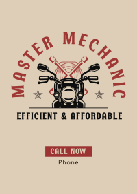 Motorcycle Mechanic Poster