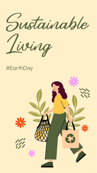 Sustainable Living Facebook Story Design