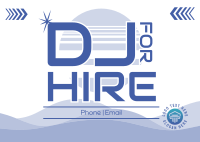 Event DJ Services Postcard