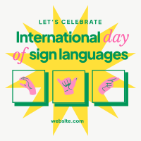 International Day of Sign Languages Instagram Post Image Preview