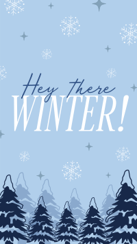 Hey There Winter Greeting Instagram Reel