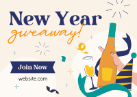 New Year Giveaway Postcard