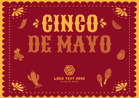 Cinco Festival Postcard Design