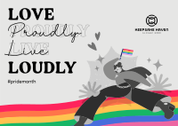 Lively Pride Month Postcard Image Preview