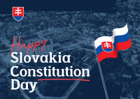 Slovakia Constitution Day Celebration Postcard