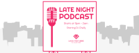 Late Night Podcast Facebook Cover Design