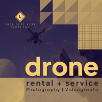 Geometric Drone Photography Instagram Post