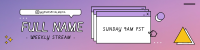 Cute Wave Twitch Banner Image Preview