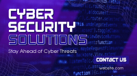 Cyber Security Futuristic Facebook Event Cover