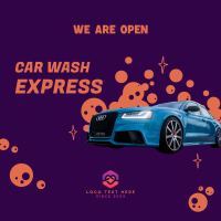 Car Wash Opening Instagram Post