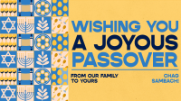 Abstract Geometric Passover Facebook Event Cover