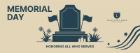 Memorial Day Tombstone Facebook Cover